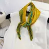 Lenço de Seda Coreano Fácil de Cuidar e Resistente a Amassados, Lenço Decorativo Pequeno para Pescoço com Padrão Paisley Listrado Bolinhas Diamante Fashion Retrô, Lenço de Cabeça, Lenço