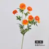 Crisantemo de 100 Días Flor Artificial Hierba de 100 Días Artificial Larga Decoración de Muestra para el Hogar Guía de Camino para Bodas Crisantemo Artificial de Cola de Pez de 9 Cabezas