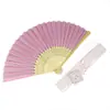 Comercio electrónico transfronterizo abanico femenino elegante más vendido 21cm abanico de boda abanico femenino caja hueca 14 colores opcionales