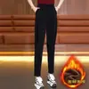 Calça Harem Feminina 2025 Outono Cintura Alta Emagrecedora para Trabalho e Uso Diário, Caimento Solto, Afunilada, Calça Casual Feminina