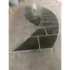 Plataforma S Plegable Circular Móvil de Ensamble Rápido con Altura Ajustable para Bodas, Hoteles, Escuelas, Espectáculos Interiores y Exteriores