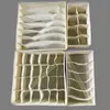 Caja de Almacenamiento de Ropa Interior Amazon Transfronteriza Hogareña Tela No Tejida Juego de Cuatro Piezas Bolsa de Almacenamiento Organizador de Sujetadores Calcetines Ropa Interior