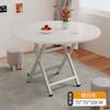 Mesa Plegable para Uso Doméstico, Mesa de Comedor Sencilla, Mesa Redonda para Sala de Estar, Puesto Portátil para Exteriores, Sencillo y Lujoso