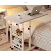 Mesita de noche, Mesa de computadora elevable móvil, Escritorio simple para estudiantes, Mesa de estudio para cama en el dormitorio del hogar, Escritorio de oficina