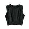 Sexy Spice Girl Nova Blusa Esportiva Solta Verão 2023 Feminina Europeia e Americana Formato I Gola Redonda Slim-Fit Colete Pequeno