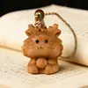 Ciprés Zodiaco Dibujos Animados Pareja de Madera Cadena para Teléfono Bolso Colgante Llavero Atracción Turística Puesto Accesorios Fabricante Mayorista