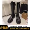 Botas Altas hasta la Rodilla Estilo Coreano para Mujer 2025 Otoño Nueva Llegada Botas Largas de Suela Gruesa Botas de Jinete Adelgazantes Botas Skinny