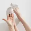 Calcetines de Verano Invisibles Antideslizantes para Mujer, Calcetines Deportivos de Color Sólido Absorbentes de Sudor, Calcetines Cortos con Lazo de Seda Integrado