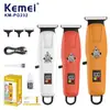 Máquina de Cortar Cabelo Elétrica Kemei Transfronteiriça Km-Pg232 Mini Aparador de Cabelo Portátil Display Digital Máquina Elétrica Profissional Atacado