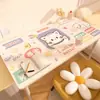 Textura de Cuero de PVC Anti-quemaduras Lujo Ligero Gama Alta Mantel para Mesa de Centro Mesa Mantel Dibujos Animados Tapete para Mesa de Comedor Lavable Impermeable Resistente al Aceite Tapete para Mesa