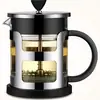 Cafetera de Prensa Francesa para el Hogar con Alto Valor Estético, Cafetera de Té de Vidrio, Puede Espumar Leche, Extraer Café, Cafetera de Preparación Manual de Gran Capacidad 1L