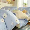 Dormitorio estudiantil Clase A juego de tres piezas 100% algodón núcleo de edredón de algodón ropa de cama algodón puro dormitorio cama individual litera juego de seis piezas