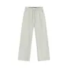Calça Longa Casual Esportiva de Tricô Roxa Solta, Estilo Novo de Outono, Corte Reto/Personalizado para Homens e Mulheres