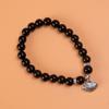 Pulsera de Obsidiana Hebilla Segura Conjunto de Pulseras Estilo Retro Zen Étnico para Mujer Novia Pulsera de Pareja de Gama Alta Lote