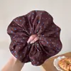 Goma de pelo Retro Coreana de Lunares Marrón para Mujer, Nueva Goma de Pelo de Gama Alta para Cola de Caballo en la Parte Posterior de la Cabeza, Goma Elástica