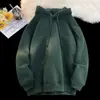 Comercio exterior Europa y Estados Unidos moda de temporada de aguas termales y otoño 360g pesado compuesto color sólido sudadera con capucha camiseta básica en stock