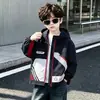 Chaqueta de otoño para niños 2026 nueva, cortavientos con capucha elegante y moderna para niños pequeños y niños, prenda superior de primavera y otoño