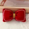 Tela lazo rojo accesorios para el cabello terciopelo algodón almohada ropa calzado accesorios accesorios DIY accesorios