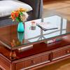 Vidro Temperado para Mesa Personalizado Resistente a Altas Temperaturas Tapete de Mesa Transparente para Tampo de Mesa de Café Vidro Tampo de Mesa de Jantar Anti-Escaldante e à Prova de Óleo Redondo