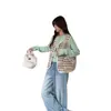 Fair Isle. Chaleco Perezoso para Mujer Otoño/Invierno Nuevo Estilo Coreano Ropa de Casa Ropa Exterior Holgado Casual Cálido Polar Chaleco Cálido