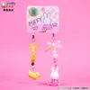 Baimao Original Miffy Coelho Boneca Chaveiro Pingente Feminino Criativo DIY Miçangas Casal Chaveiro Mochila Pingente
