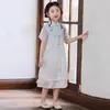 Vestido Cheongsam para Niñas 2026 Verano Nuevo Estilo Nuevo Estilo Chino Vestido Hanfu Vestido de Princesa para Niños Atuendo de Verano