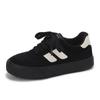 Mocassins Pretos Fofos Tendência Sapatos Brancos Chiques para Mulheres Primavera e Outono 2025 Versátil Casual H1520