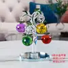 Árvore da Fortuna de Cristal de Luxo Leve Árvore de Maçã Decoração de Casa Chá de Casa Nova Casamento Mudança Presente Criativo