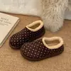 Sapatos de Neve de Algodão Espessos Antiderrapantes com Bolinhas Retro Femininos 2026 Novo Inverno Aumenta Altura Aveludado Espessado Sapatos Bochen