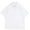 Nueva Camisa de Punto de Manga Corta para Hombre Verano 2026, Cuello Polo de Lujo Ligero, Camiseta Lisa Ajustada para Negocios, Venta al por Mayor Transfronteriza de Comercio Exterior