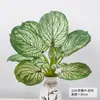Estilo Nórdico Planta Verde Artificial Lirio Canna Planta en Maceta Oficina Planta Verde Falsa Decoración de Paisajismo Decoración de Interiores Hojas Artificiales
