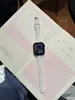 Adecuado para Apple Watch 1-12/Ultra 1-3/Se 3 Correa de Silicona para Reloj con Lunares para Cintura Pequeña