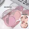 Paleta de Rubor Rejuvenecedor Myho Dos Tonos Todo en Uno Multiusos Iluminador Aclarador Expansión Contracción Enfoque Suave Rubor Natural Maquillaje