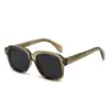 Gafas de Sol Cuadradas de Moda Europeas y Americanas Clavo de Arroz Retro Gafas de Sol Polarizadas de Enchufe de Alta Calidad para Hombres Protección UV para Exteriores