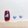 Decoraciones Populares para Uñas con Corazones Mini de Color Sólido, Versátiles y Brillantes Accesorios 3D de Corazón Portátiles para Uñas y Cabello, Decoraciones de Resina