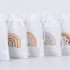 Bolsa de Regalo de Dulces Temática Arcoíris Xiyin Temu Transfronteriza Bolsa Decorativa para Fiesta Estilo Bohemio Temática Arcoíris
