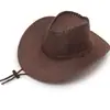 Sombrero de Sol para Hombre de Verano con Tres Cuerdas Sombrero de Vaquero Material de Cáñamo Sombrero de Estilo Étnico Europeo y Americano Sombrero de Viaje para Playa
