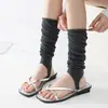Calcetines de Red Huecos Finos Estilo Ballet de Doble Costura con Pie para Hacer las Piernas Más Delgadas, Calcetines Finos Elegantes para Pantorrilla para Mujer, Calcetines Slouch de Moda