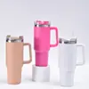 40 Vasos para Coche Ice Buster de Acero Inoxidable 304 de Doble Pared al Vacío Multicolores En Stock de Gran Capacidad con Popote Logotipo
