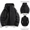 Chaqueta Exterior para Mujer, Tres en Uno Impermeable, Transpirable, Cortavientos, Logo Personalizable, Chaqueta de Montañismo de Invierno para Hombre