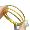 Tienda de Oro Mismo Estilo Pulsera de Oro de Arena Vietnamita Tres Generaciones de Bendiciones Latón Chapado en Oro Círculo Simple de Tres Capas Venta Directa de Fábrica