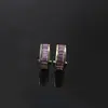 Europa y Estados Unidos nuevo pendiente de clip para oreja femenino personalidad diamante circonita de color tipo C pendiente de clip para oreja moda joyería para oreja sin perforación fabricantes al por mayor