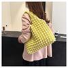 Bolso Bubble Plaid 2024 Moda Nuevo Bolso de Mujer de Gran Capacidad Hombro Mano Bolso de Compras Casual Casual Bolso para Desplazamientos