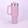 Acero Inoxidable 304 Primera Generación Taza para Coche 40oz Taza Térmica Gran Capacidad Taza con Popote Asa Taza de Café Taza de Agua para Coche