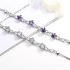 Pulsera al por mayor Historia de Amor Tres Vidas Tres Mundos Cuentas de Buda Diez Millas Tierra de Flores de Durazno Mismo Estilo Douyin Diamante Micro-Incrustado Pulsera para Mujer