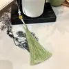 Venda Direta de Fábrica Pingente de Leque Flor de Ameixa Pérola Acessórios Artesanais DIY Broche Hanfu Qipao Acessórios com Pingente de Franja