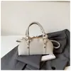 Shuai Mi Jia 2026 Nuevo Bolso Cuadrado Pequeño Vintage de Otoño para Mujer, Elegante Bolso de Hombro Único, Bolso Boston, Moderno Bolso Cruzado