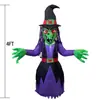 Modelo Inflável de Halloween 1,2m Bruxa Inflável Ornamento Adereços para Festa ao Ar Livre Modelo de Decoração Inflável para Pátio