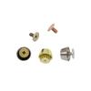 Clavo de Pie de Bolsa de 12 mm Herrajes para Bolsa Tornillo Base de Bolsa Clavo Cubeta Clavo de Pie Redondo Hebilla Decorativa para Bolsa de Cuero Accesorios de Ropa