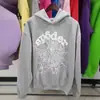 Blockbuster original de comercio exterior 450G chalecos acolchados de terciopelo para pastel sudadera con estampado de araña de espuma sudaderas Sp5der